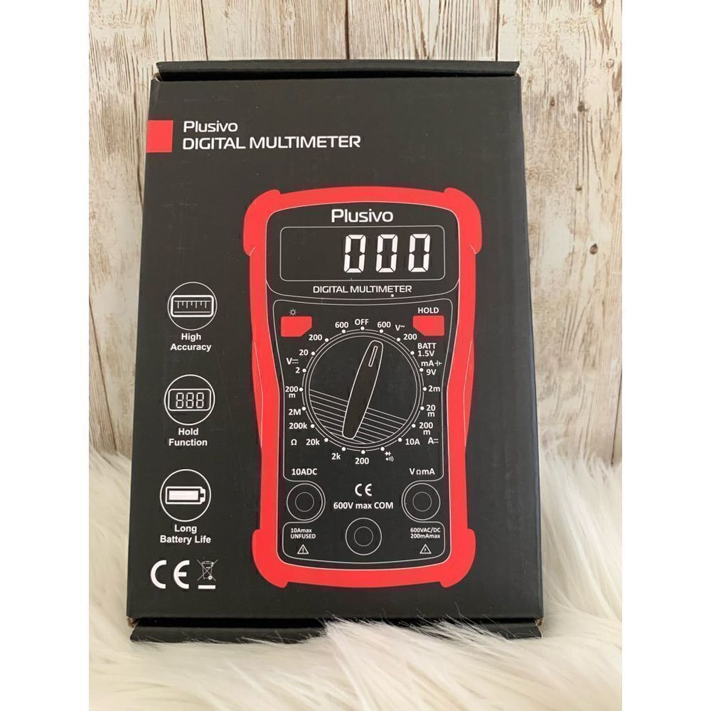 Digital Multimeter DC AC Voltmeter Ohm Volt Amp Multi Tester for Voltage, Curren